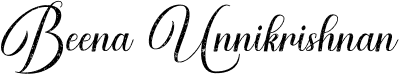 Beena Unnikrishnan Footer Logo