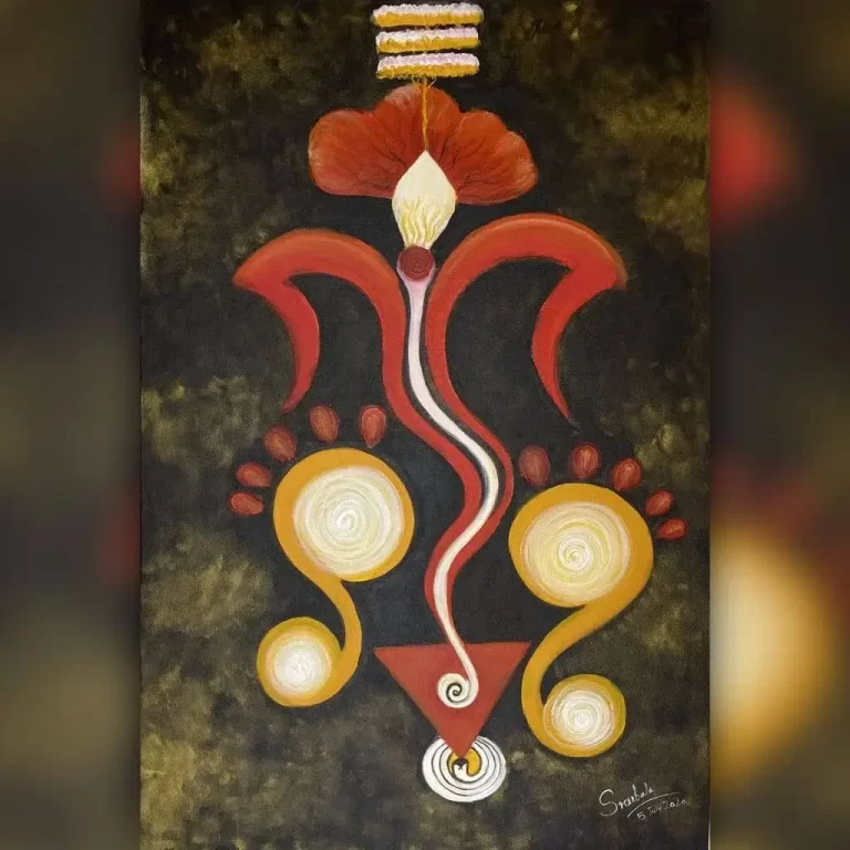 Ganesh represents universal intelligence painting